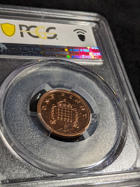 Great Britain 2008 One Pence 1P S-B5 PCGS MS67RD FDC GEM UNC #2989