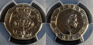 Great Britain 2008 Twenty Pence 20p S-G3 PCGS MS65 GEM UNC #2990