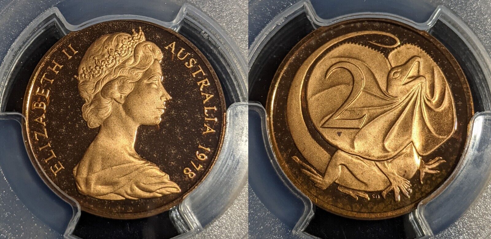 1978 Proof Two Cent 2c Australia PCGS PR66DCAM GEM UNC #2997