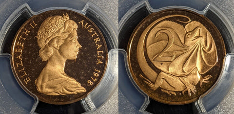 1978 Proof Two Cent 2c Australia PCGS PR66DCAM GEM UNC #2997