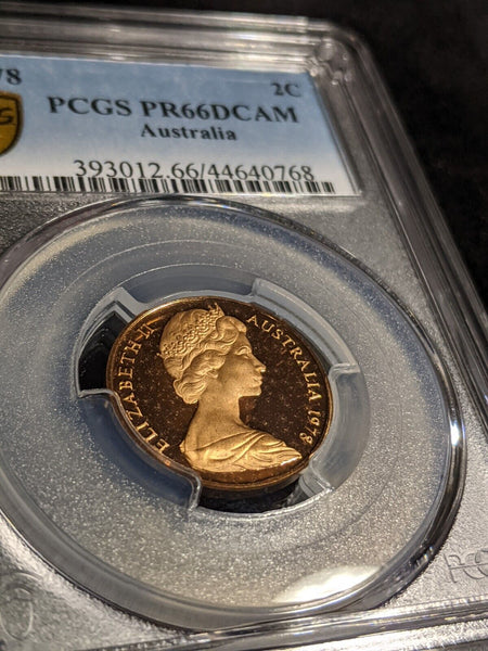 1978 Proof Two Cent 2c Australia PCGS PR66DCAM GEM UNC #2997