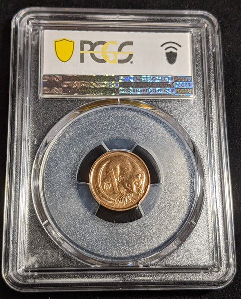 1988 One Cent 1c Australia PCGS MS65RD GEM UNC #2999