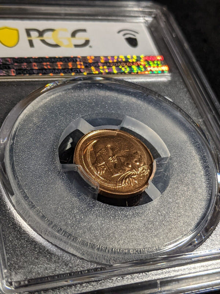 1988 One Cent 1c Australia PCGS MS65RD GEM UNC #2999