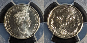 2020 Five Cent 5c JC 6th Portrait Australia PCGS MS67 FDC GEM UNC #3001