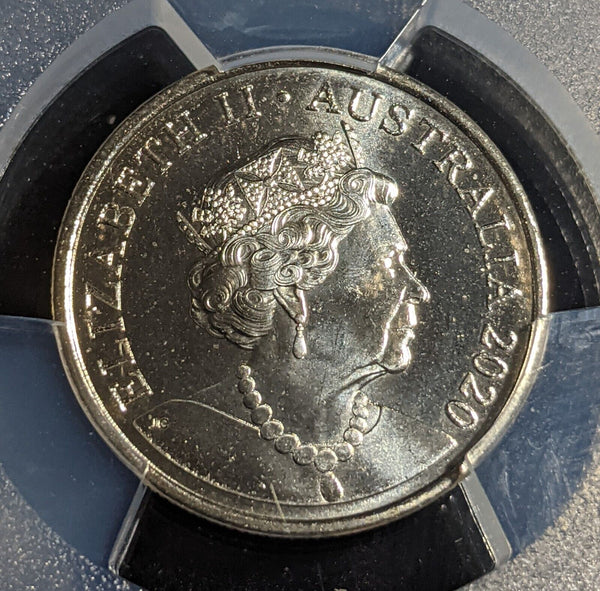 2020 Five Cent 5c JC 6th Portrait Australia PCGS MS67 FDC GEM UNC #3001