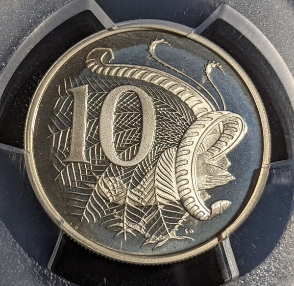 1982 Proof Ten Cent 10c Australia PCGS PR68DCAM FDC UNC #3005