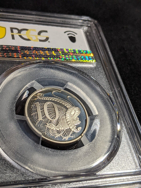 1982 Proof Ten Cent 10c Australia PCGS PR68DCAM FDC UNC #3005