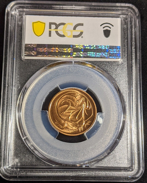 1986 Two Cent 2c Australia PCGS MS66RD GEM UNC #3028