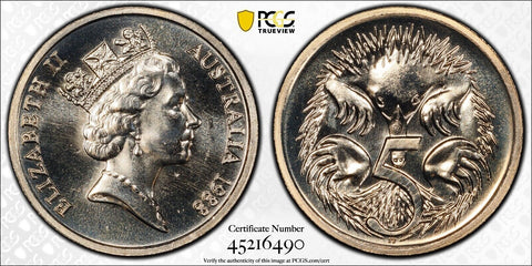 1988 Five Cent 5c Australia PCGS MS67 FDC GEM UNC #3035