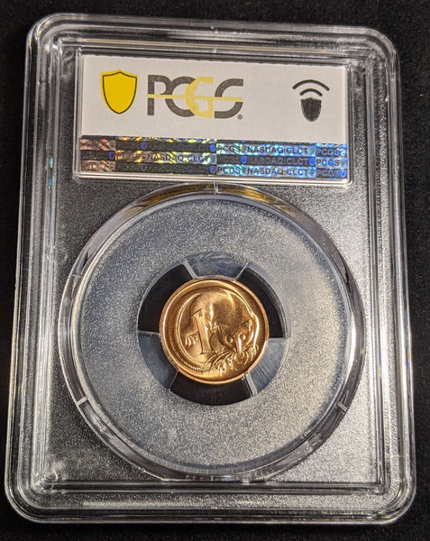1986 One Cent 1c Australia KM-78 PCGS MS66RD GEM UNC #3032