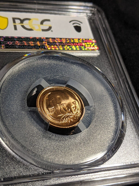 1986 One Cent 1c Australia KM-78 PCGS MS66RD GEM UNC #3032