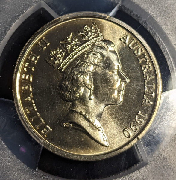 1990 Ten Cent 10c Australia PCGS MS68 FDC GEM UNC #3029