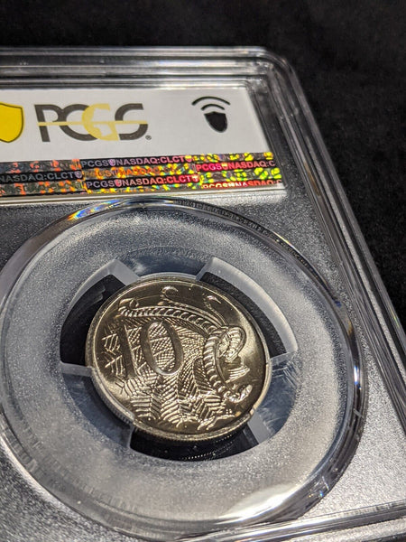 1990 Ten Cent 10c Australia PCGS MS68 FDC GEM UNC #3029