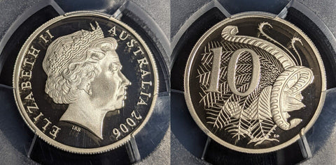 2006 Proof Ten Cent 10c Australia PCGS PR69DCAM FDC UNC #3033