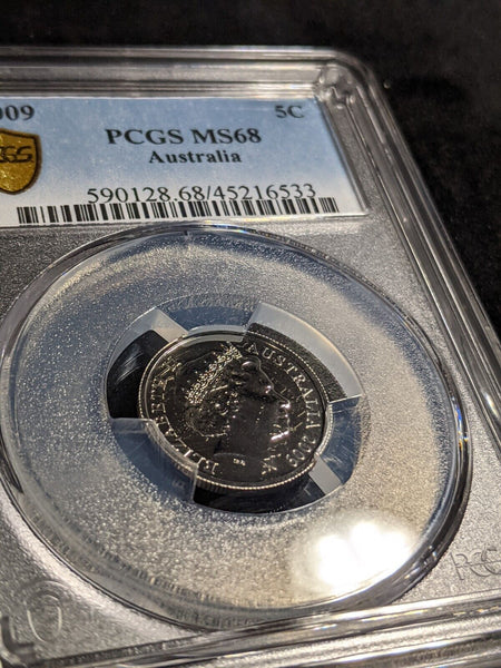 2009 Five Cent 5c Australia PCGS MS68 FDC GEM UNC #3045