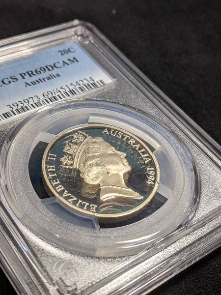 1994 Proof Twenty Cent 20c Australia PCGS PR69DCAM FDC UNC #3053