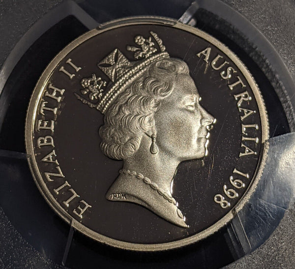 1998 Proof Ten Cent 10c Australia PCGS PR69DCAM FDC UNC #3050