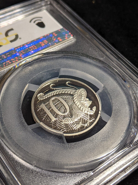 1998 Proof Ten Cent 10c Australia PCGS PR69DCAM FDC UNC #3050