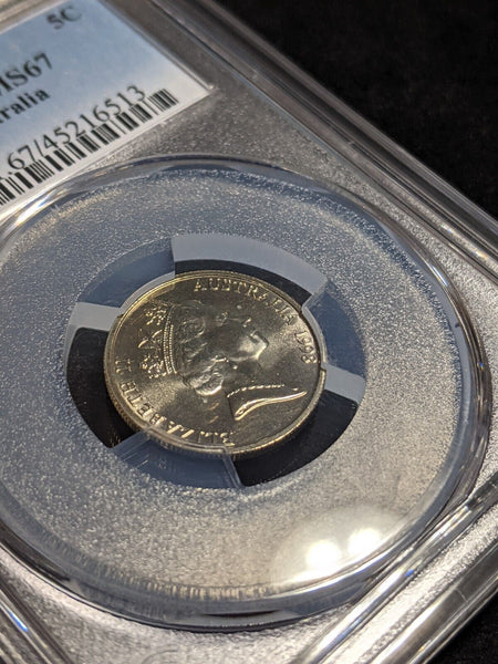 1998 Five Cent 5c Australia PCGS MS67 FDC GEM UNC #3059
