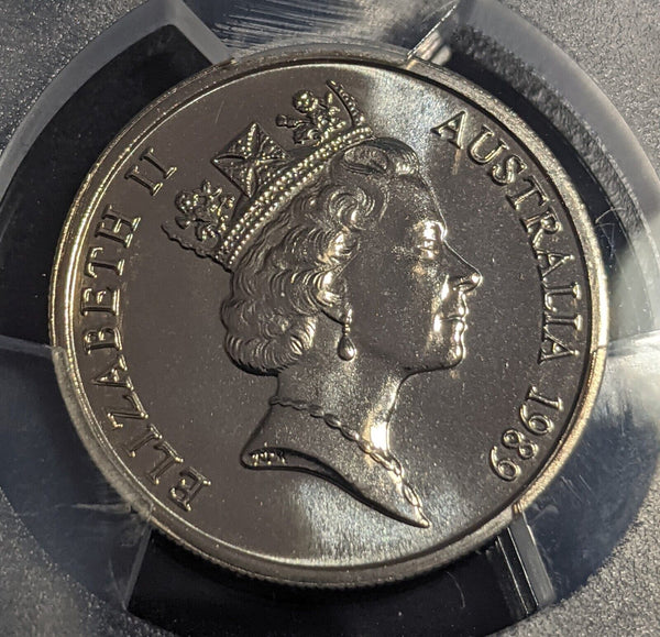 1989 Ten Cent 10c Australia PCGS MS68 FDC GEM UNC #3057