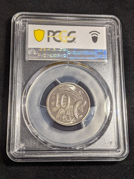 1989 Ten Cent 10c Australia PCGS MS68 FDC GEM UNC #3057