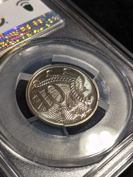 1989 Ten Cent 10c Australia PCGS MS68 FDC GEM UNC #3057