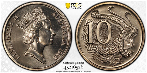 1988 Ten Cent 10c Australia PCGS MS68 FDC GEM UNC #3062