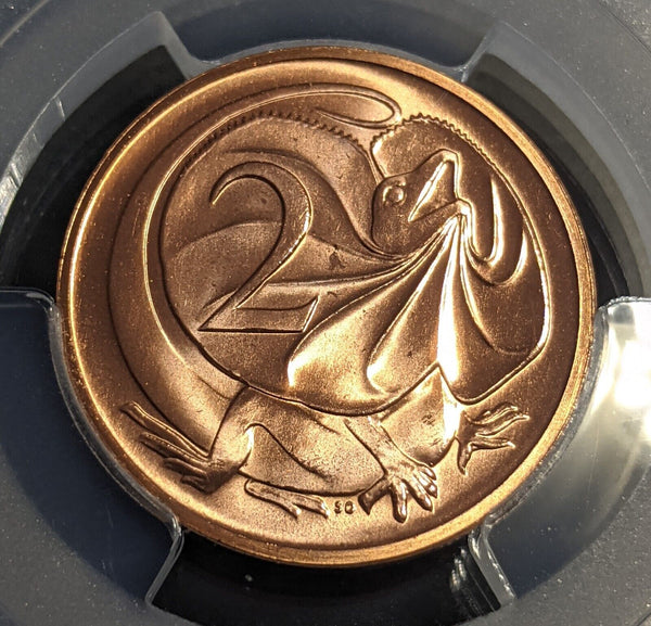 1987 Two Cent 2c Australia PCGS MS65RD GEM UNC #3060