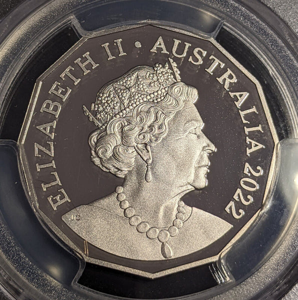 2022 Proof Fifty Cent 50c Australia PCGS PR70DCAM FDC UNC #3067