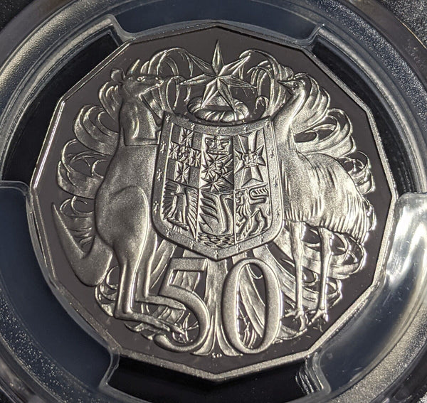 2022 Proof Fifty Cent 50c Australia PCGS PR70DCAM FDC UNC #3067