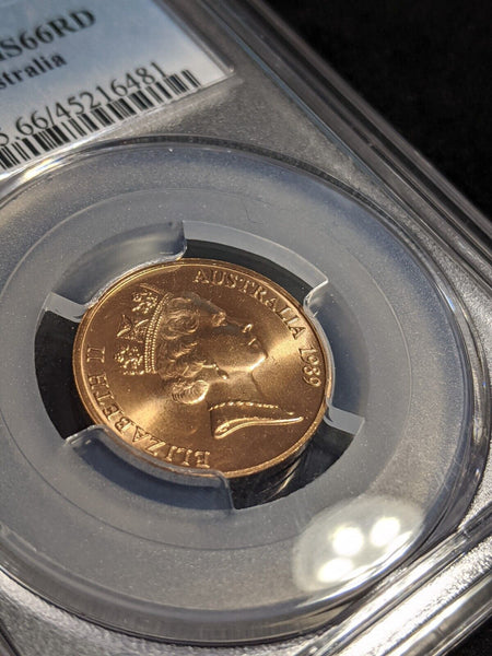 1989 Two Cent 2c Australia PCGS MS66RD GEM UNC #3066