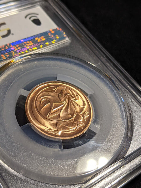 1989 Two Cent 2c Australia PCGS MS66RD GEM UNC #3066