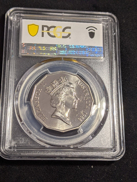 1988 Fifty Cent 50c Bicentennial Australia PCGS MS67 FDC GEM UNC #3071