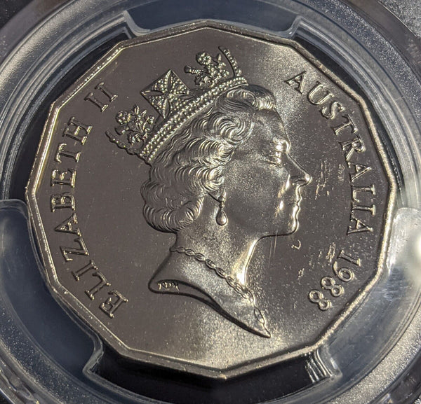 1988 Fifty Cent 50c Bicentennial Australia PCGS MS67 FDC GEM UNC #3071