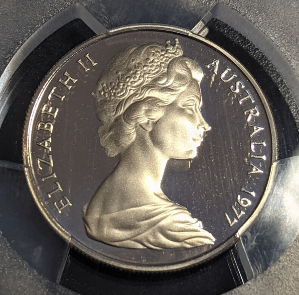 1977 Proof Ten Cent 10c Australia PCGS PR69DCAM FDC UNC #3075