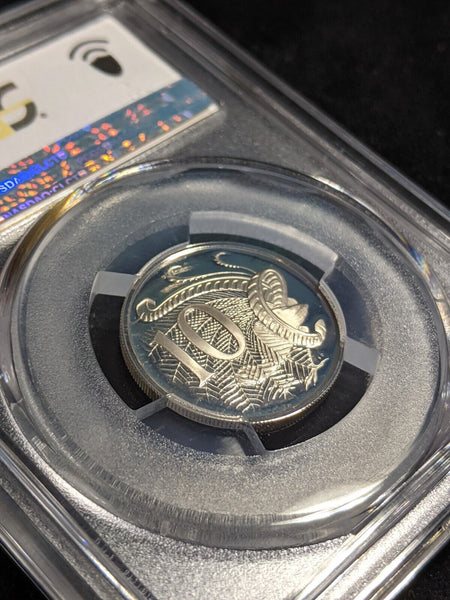 1977 Proof Ten Cent 10c Australia PCGS PR69DCAM FDC UNC #3075