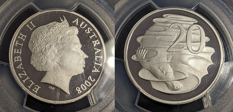 2008 Proof Twenty Cent 20c Australia PCGS PR69DCAM FDC UNC #3087