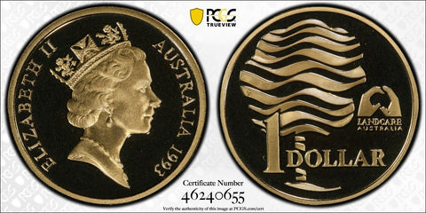 1993 Proof One Dollar $1 Landcare Australia PCGS PR69DCAM FDC UNC #3091