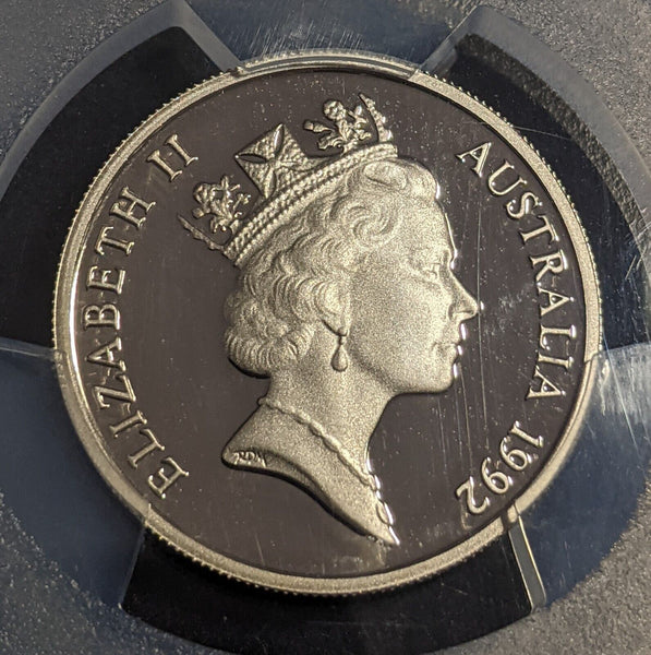 1992 Proof Ten Cent 10c Australia PCGS PR69DCAM FDC UNC #3086