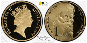 1996 Proof One Dollar $1 Parkes Australia PCGS PR69DCAM FDC UNC #3093