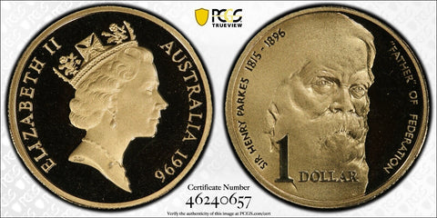 1996 Proof One Dollar $1 Parkes Australia PCGS PR69DCAM FDC UNC #3093