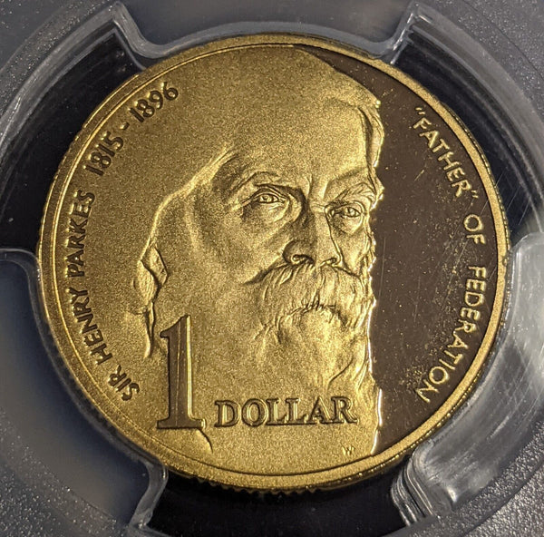 1996 Proof One Dollar $1 Parkes Australia PCGS PR69DCAM FDC UNC #3093