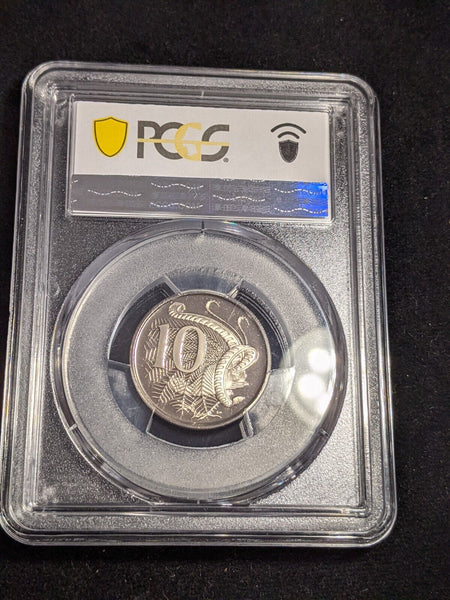 1974 Proof Ten Cent 10c Australia PCGS PR69DCAM FDC UNC #3095