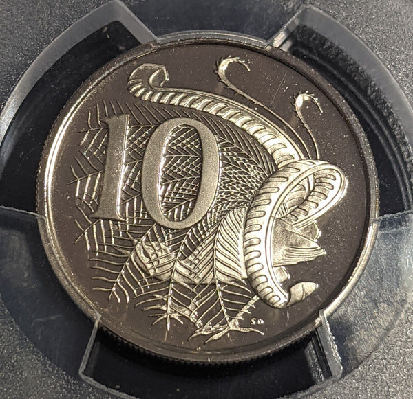 1974 Proof Ten Cent 10c Australia PCGS PR69DCAM FDC UNC #3095