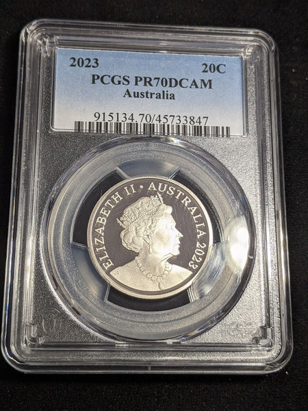 2023 Proof Twenty Cent 20c PCGS PR70DCAM FDC UNC #3104