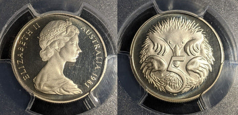 1981 Proof Five Cent 5c PCGS PR68DCAM FDC UNC #3111