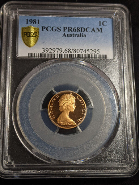 1981 Proof One Cent 1c PCGS PR68DCAM FDC UNC #3114