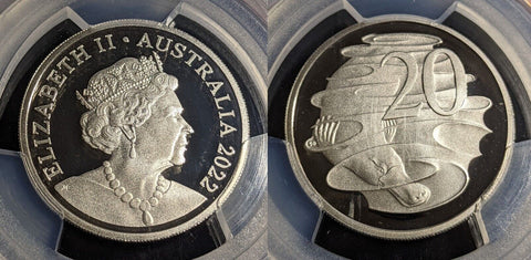 2022 Proof Twenty Cent 20c Australia PCGS PR70DCAM FDC UNC #3122