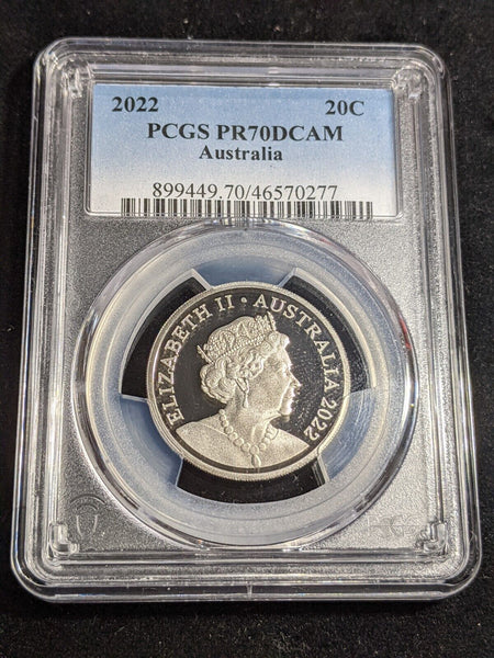 2022 Proof Twenty Cent 20c Australia PCGS PR70DCAM FDC UNC #3122