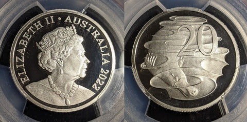 2022 Proof Twenty Cent 20c Australia PCGS PR70DCAM FDC UNC #3124